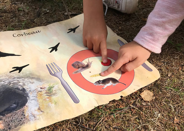 Activité ludique au volcan de Lemptégy pour une sortie maternelles