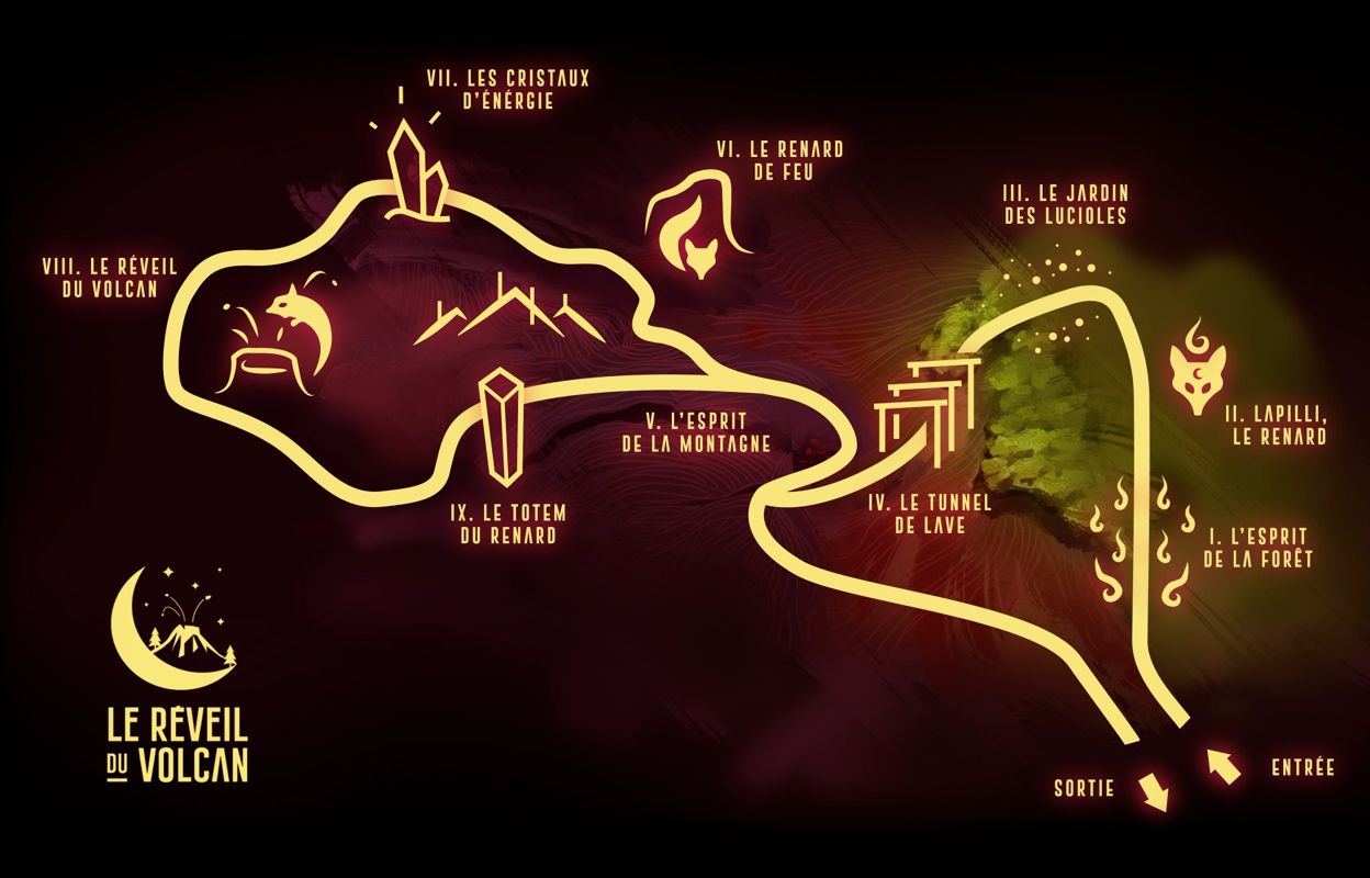 Plan parcours nocturne 624x400 Vue aérienne du volcan de Lemptégy